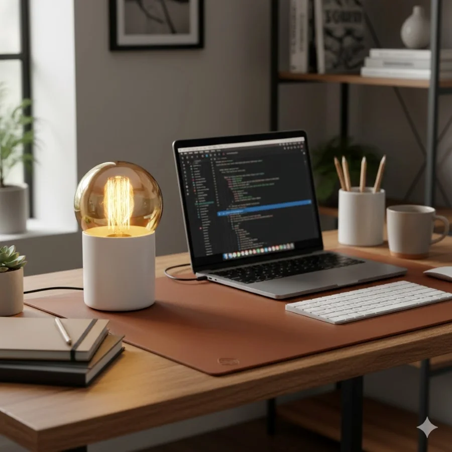 DELI - Lámpara de escritorio - Blanca - Imagen 3