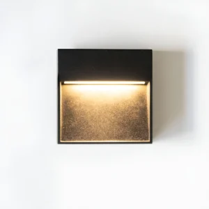 CARP - Aplique de pared LED 3W Cuadrado 3000K Aluminio