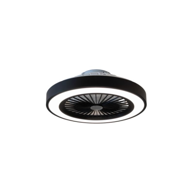 Ventilador TRENEK LED 45W dimerizable smart negro
