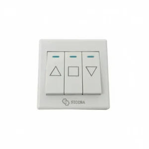 Tecla interruptora tipo timbre con caja para motor tubular SICCBA