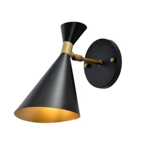 Beat Wall - Aplique de pared esmaltado negro E27