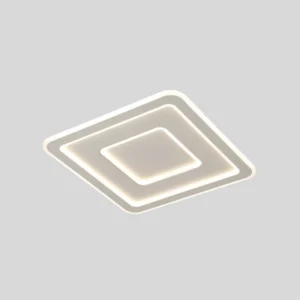 GAP - Aplique LED Blanco Cálido 30W - 35 x 35 - Texturado blanco y cromo