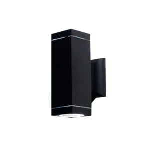 Draco - Difusor Bidireccional recto aluminio 2 x GU10 Negro