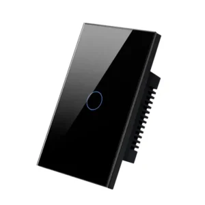 Tecla Tactil Wifi Vidrio 1 Canal - APP TUYA - Negro