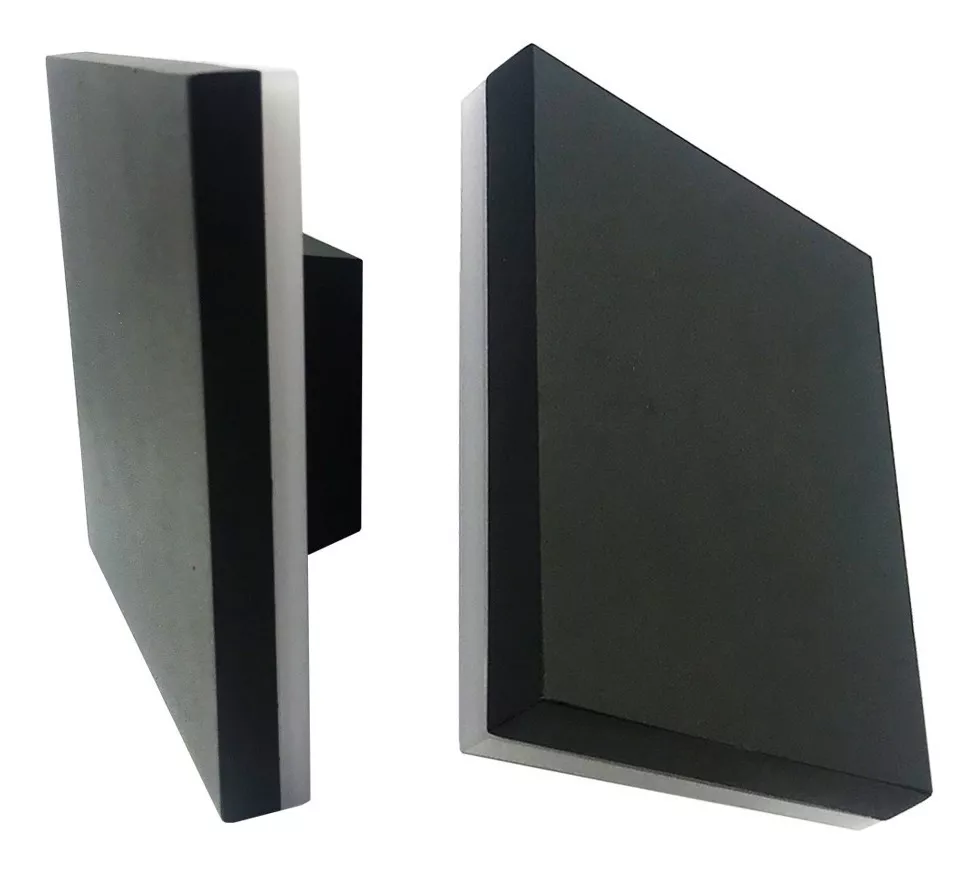 BACK - Aplique de pared cuadrado LED 15W - Negro