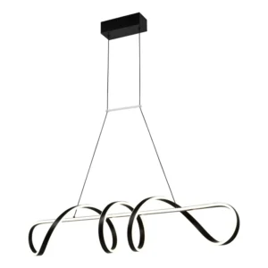 TREVOR - Colgante LED 83W Negro - Luz Cálida