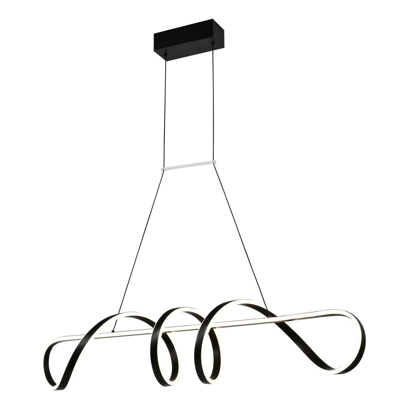 TREVOR - Colgante LED 83W Negro - Luz Cálida