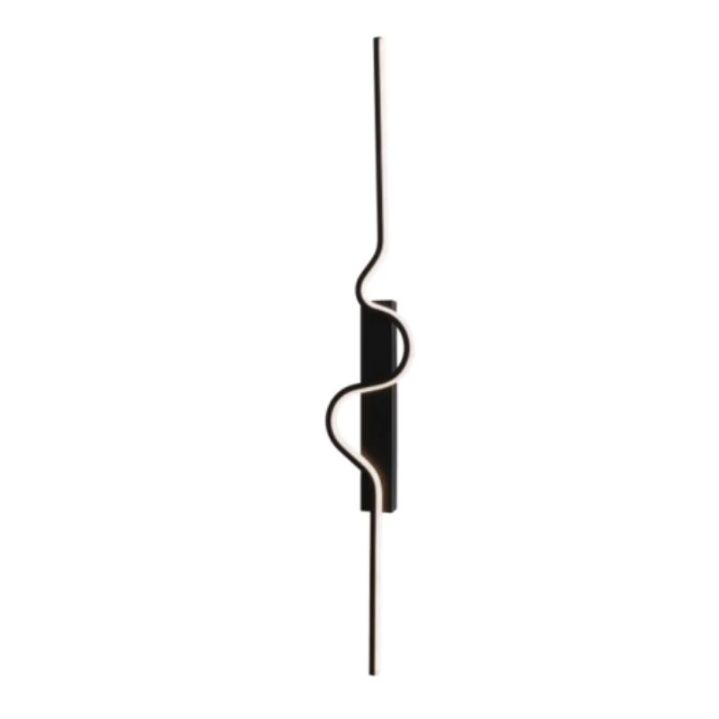 DADA - Aplique LED 22W - Negro - 150 mm x 1000 mm - Blanco Dinámico