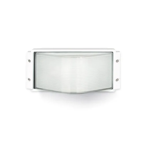 Felix I - Tortuga aluminio rectangular lisa blanca E27