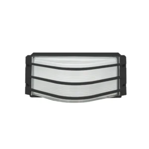 Felix II - Tortuga aluminio rectangular con reja negra E27