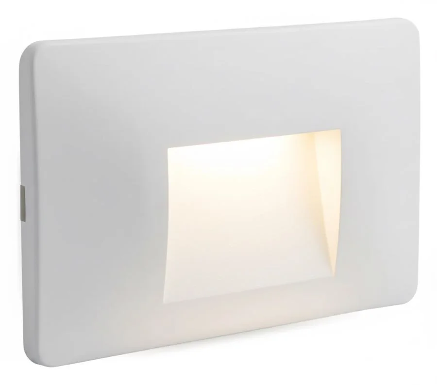 WALK color blanco - Aplique de pared Led 2w - Blanco dinamico. 85 mm x 134 mm x 13 mm
