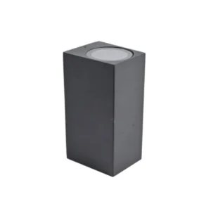 JET II - Aplique Bidireccional 2 x GU10 - Negro cuadrado