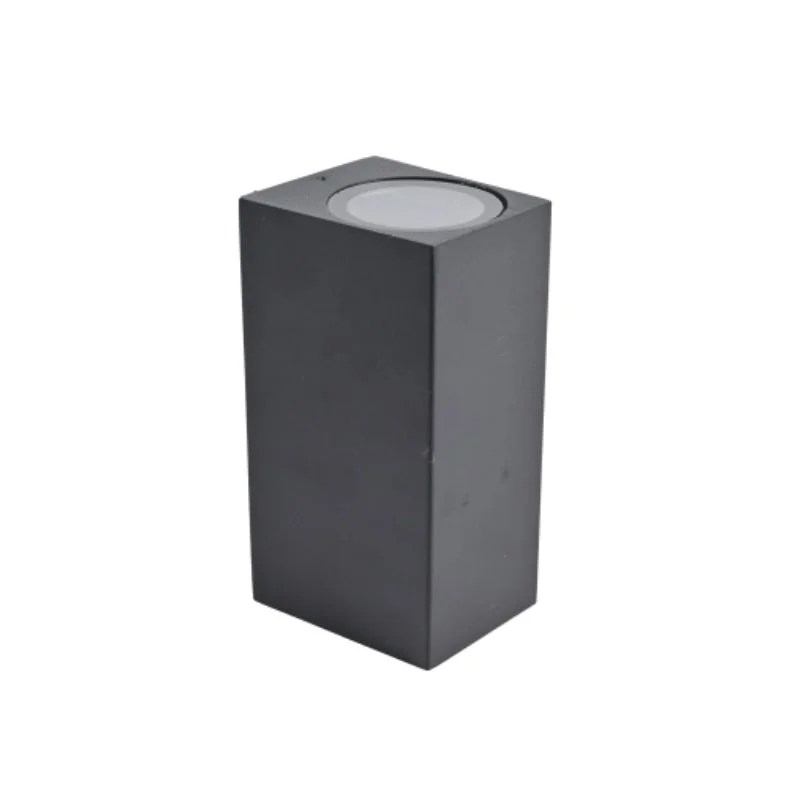 JET II - Aplique Bidireccional 2 x GU10 - Negro cuadrado