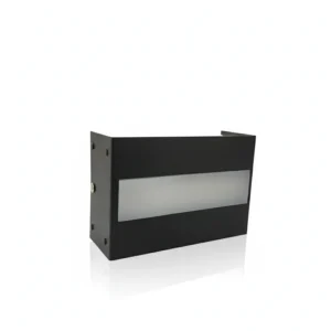 LINO II - Aplique de aluminio rectangular LED 12W Negro