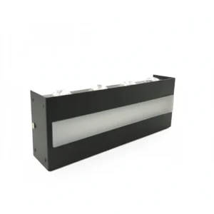 LINO III - Aplique de aluminio rectangular LED 24W Negro