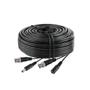 Rollo de cable con conector BNC y alimentación (40 metros)