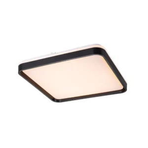 NIZA - Aplique LED cuadrado negro cálido 48W 50X