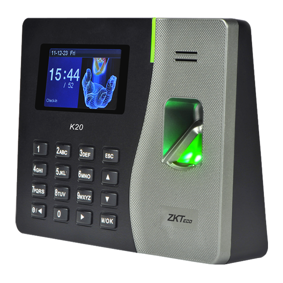 Control de Asistencia ZK - Manejo de puerta basico - con Huella Digital y RFID - K20-PRO-ID