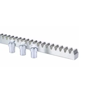 Cremallera Metálica Acero 12 mm con 3 separadores x 1 Mts