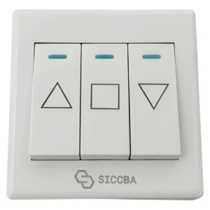 Tecla interruptora 3 puntos AC125 motores tubulares 3 cables