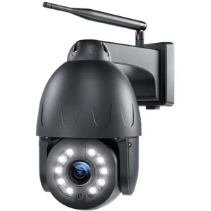 Cámara IP Domo Exterior Metálico SICCBA PTZ - WiFi HD IR 5MP - 20X - App CamHi