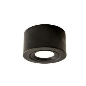Spot Semiembutido Redondo NAV Negro - Apto GU10