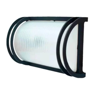 Aplique Tortuga Aquila I Aluminio Semicilíndrica E27 Negro