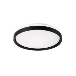 Plafón Redondo Vitra L LED 24W Negro - Luz Cálida