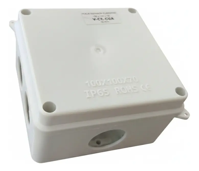 Caja estanca cuadrada generica CCTV - Pástica - 100 x 100 x 70 mm