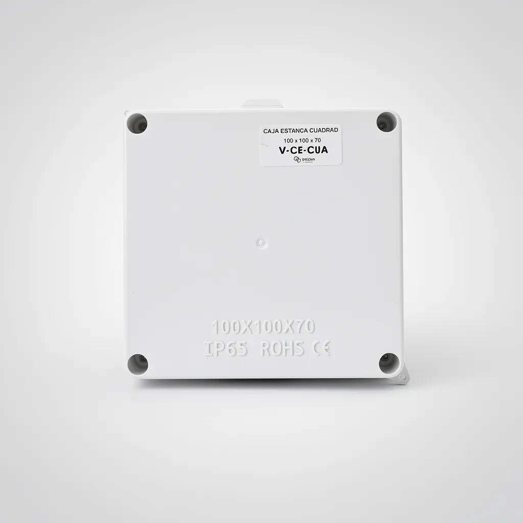 Caja estanca cuadrada generica CCTV - Pástica - 100 x 100 x 70 mm - Imagen 3