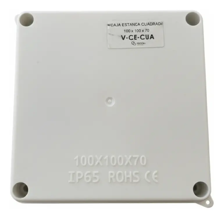 Caja estanca cuadrada generica CCTV - Pástica - 100 x 100 x 70 mm - Imagen 2