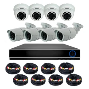 Kit de Seguridad CCTV: DVR 8 Canales + 8 Cámaras HD 1080N (Rev25)